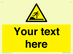 Custom warning Submerged step or steps